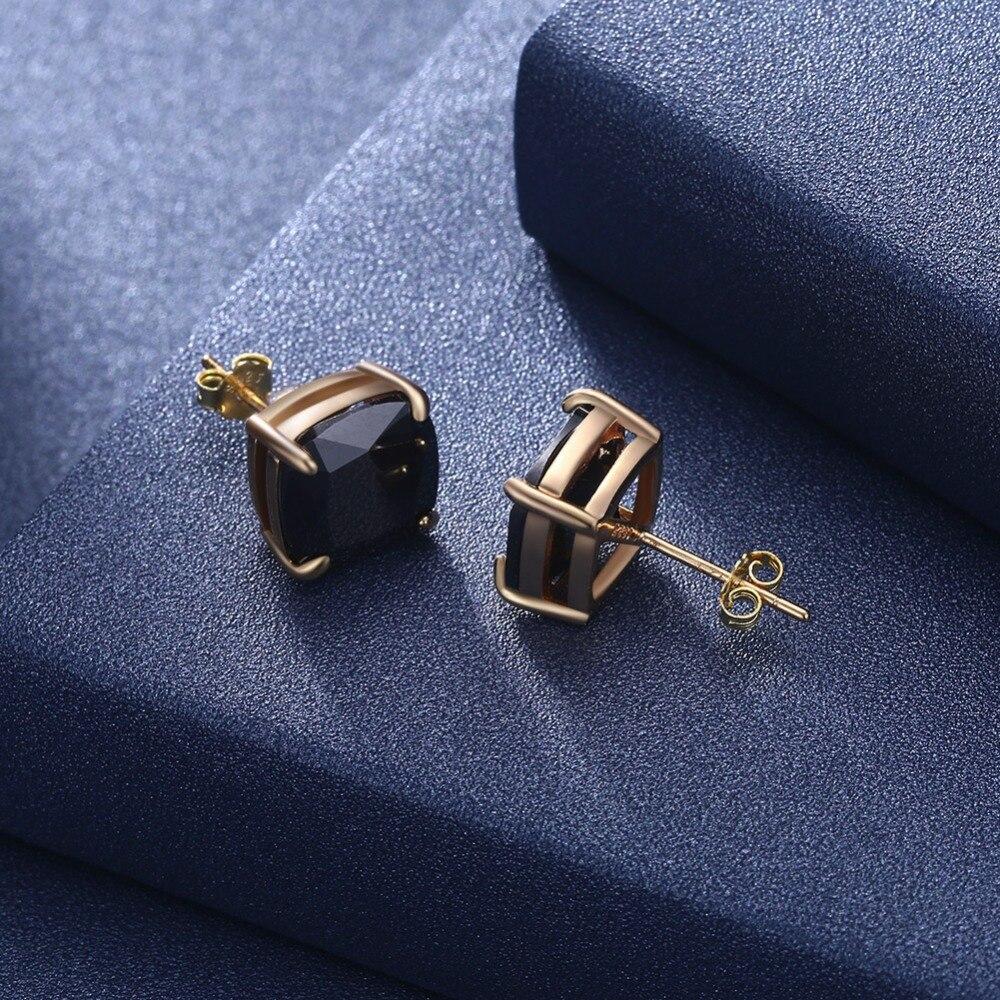 Fashion Jewelry 925 Silver Stud Earrings For Women Cubic Zirconia Colorful Stud Earrings Gift-Customized Jewel