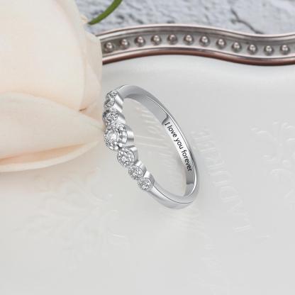Personalized Sterling Silver Ring Bands - Engravable with Name or Phrase - Customized Gift for Special Occasion-Customized Jewel