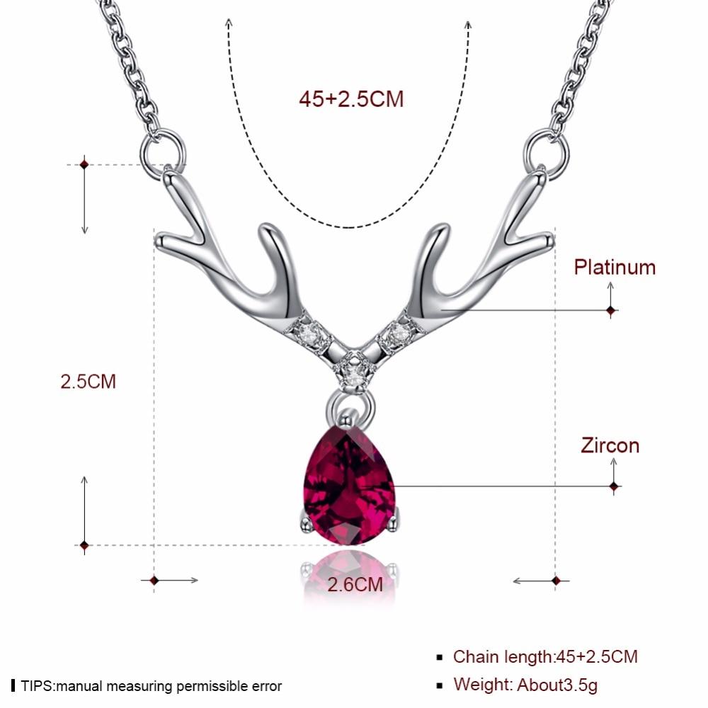 Red Zircon Link Chain, Trendy Women’s Jewelry, Fashion Gold Necklace for Girls-Customized Jewel