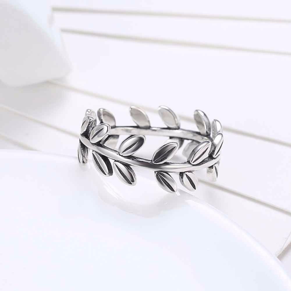 925 Sterling Silver Leaves Rings, Fashion Jewelry Gift for Women-Customized Jewel