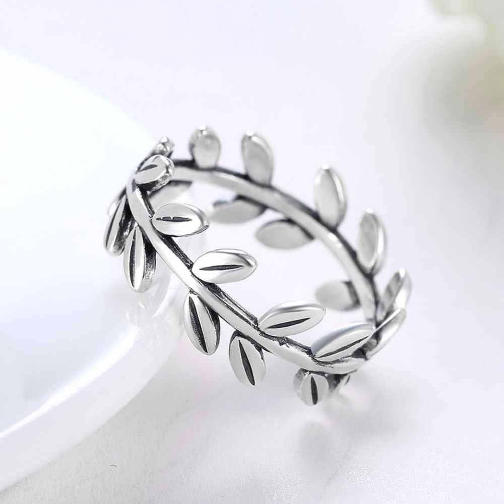 925 Sterling Silver Leaves Rings, Fashion Jewelry Gift for Women-Customized Jewel