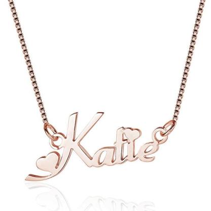 Trendy Personalized Women 925 Sterling Silver Necklace with Customized Russian Name Pendant, Gift for Girlfriend-Customized Jewel