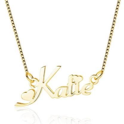 Trendy Personalized Women 925 Sterling Silver Necklace with Customized Russian Name Pendant, Gift for Girlfriend-Customized Jewel