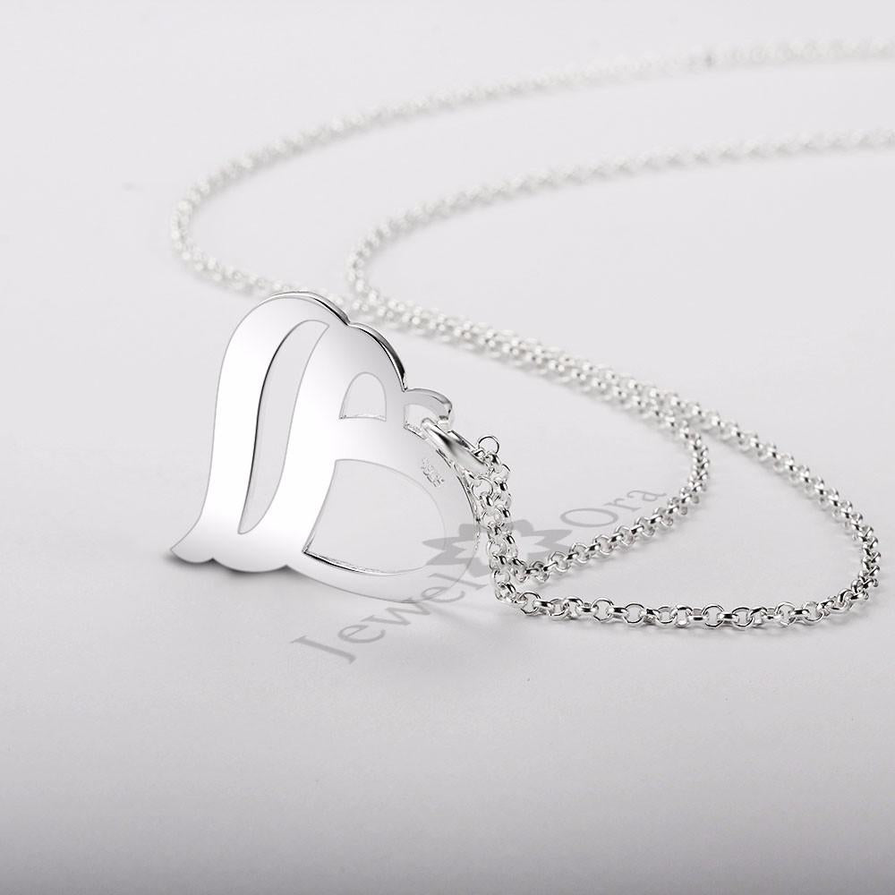 Heart Shape Personalized Name Pendant Necklace-Customized Jewel