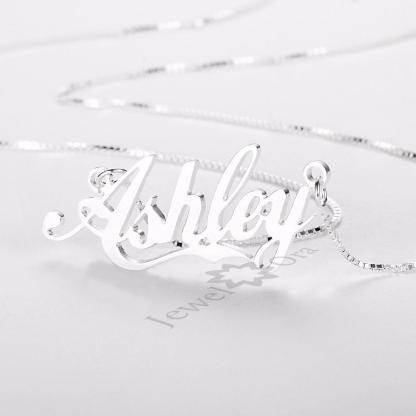 Personalized Women Necklace with Custom Nameplate Pendant Necklace, Jewelry Gift For Girls-Customized Jewel