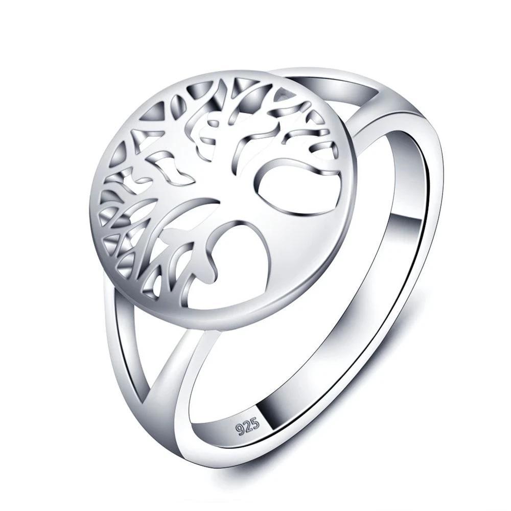 Classic Tree of Life Ring - 925 Sterling Silver Metal - Women Fashion Accessories - Mother’s Day Gifts-Customized Jewel