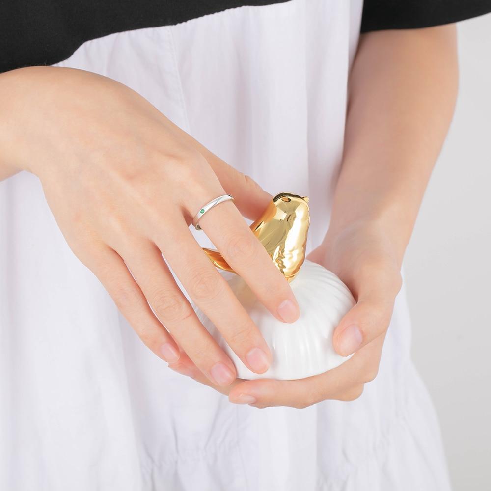 Personalized Sterling Silver Ring - One Custom Names - One Custom Birthstones - Customized Gifts-Customized Jewel