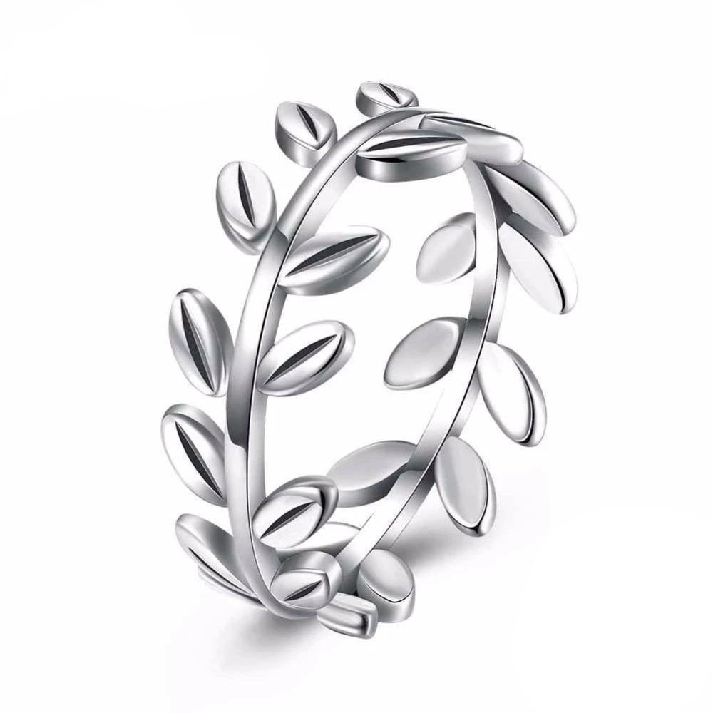925 Sterling Silver Leaves Rings, Fashion Jewelry Gift for Women-Customized Jewel