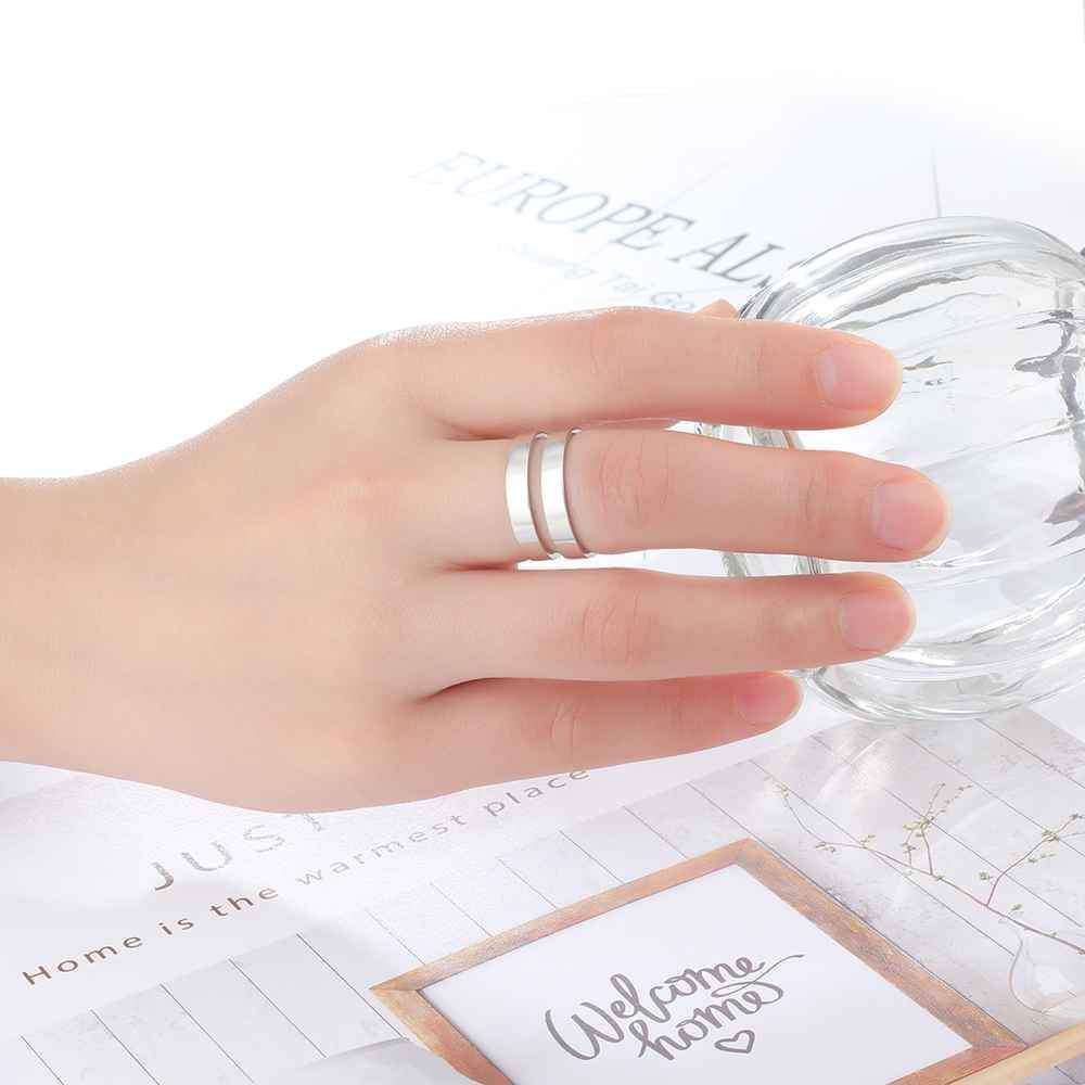 Unisex Personalized Cute Couple Ring, Engrave Two Custom Names, Jewelry Gift for Couples, BFF, & Siblings-Customized Jewel