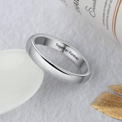 Classic Style - Personalized Silver Ring-Customized Jewel