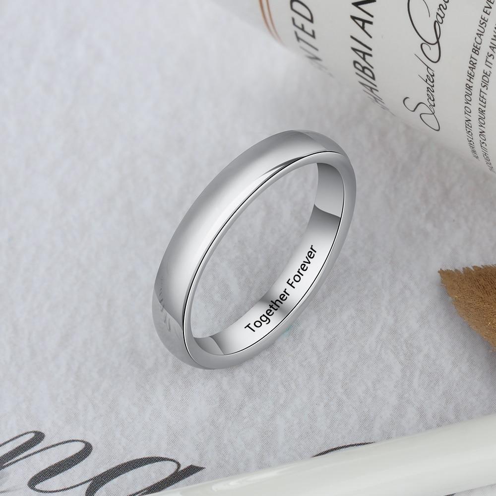 Classic Style - Personalized Silver Ring-Customized Jewel