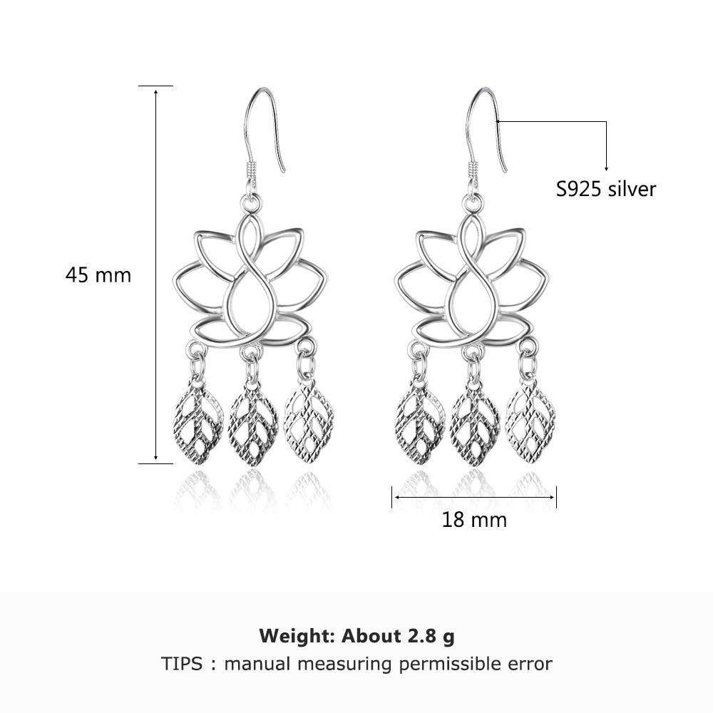 Women 925 Sterling Silver Chandelier Drop Earrings, Party Jewelry Gift for Her-Customized Jewel