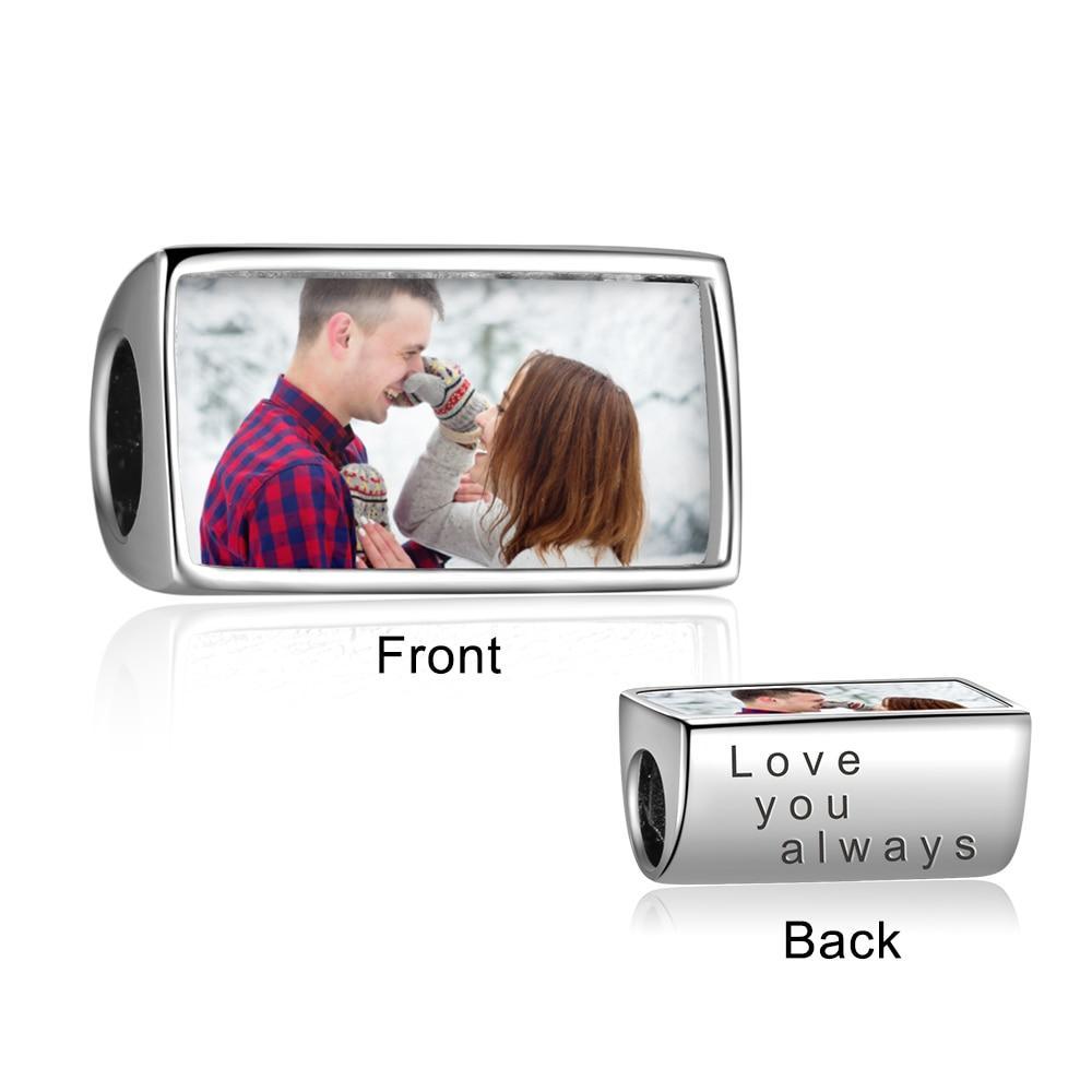 Personalized Custom Beads for Bracelet & Necklace, Add Custom Photo & Engrave Text, trendy Gift-Customized Jewel