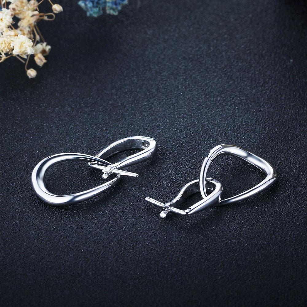 Irregular Shape Hollow Design Hoop Earrings For Women Fashion Rhodium Plated Jewelry Party Gift-Customized Jewel