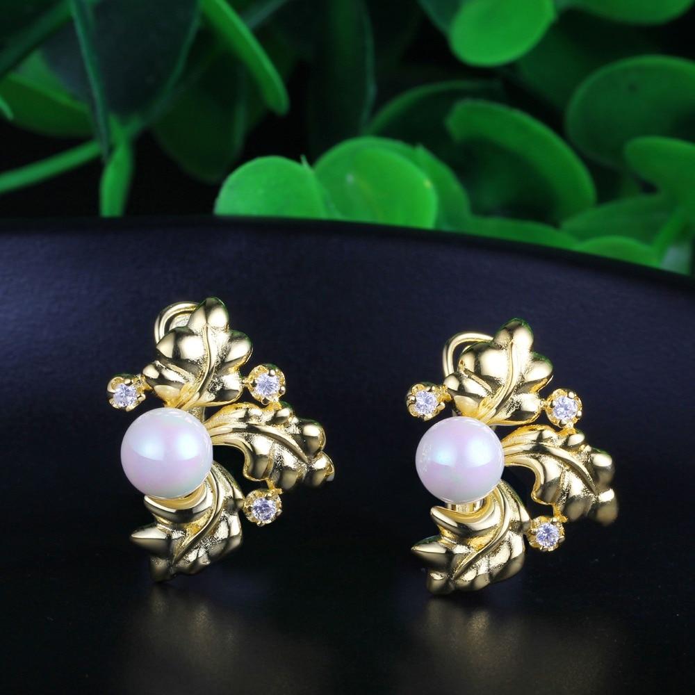 Pearl Accessories Gold Color Hoop Earring Fashion Party Jewelry Earrings For Women Best Gift For Her-Customized Jewel