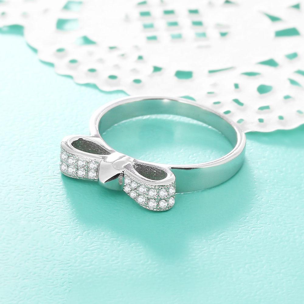 925 Sterling Silver Bowknot Ring Fashion Jewelry Gift for Women-Customized Jewel