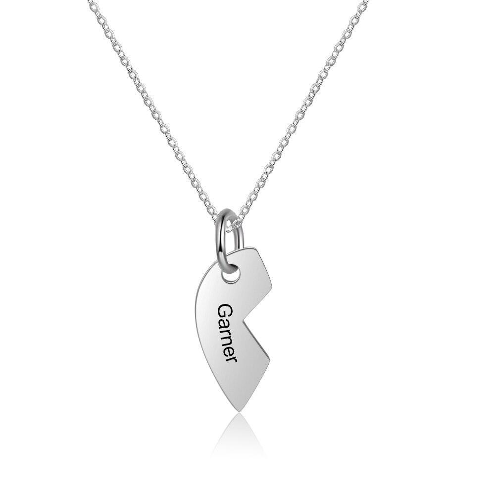 3 Pcs Heart Shape Personalized Name Necklace-Customized Jewel