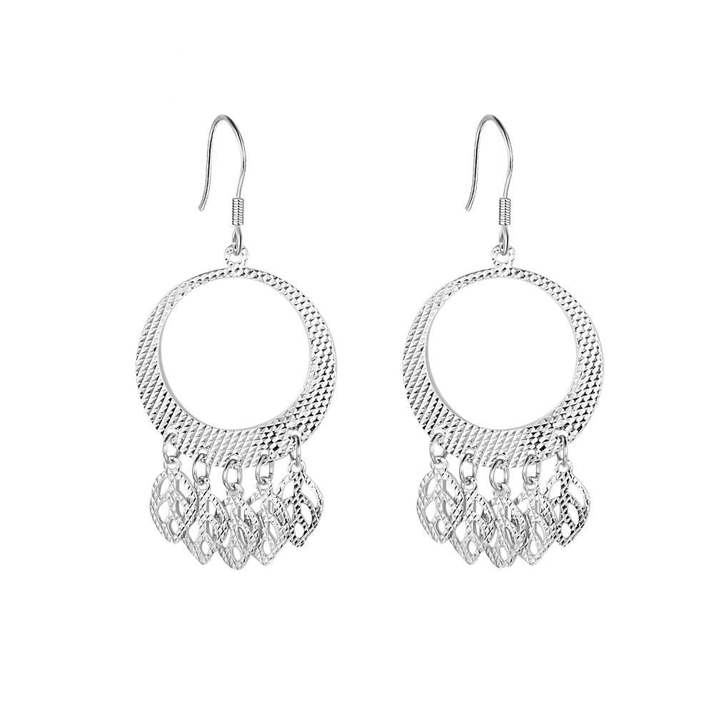 925 Sterling Silver Chandelier Drop Earrings for Women, Trendy Party Fashion Jewelry-Customized Jewel