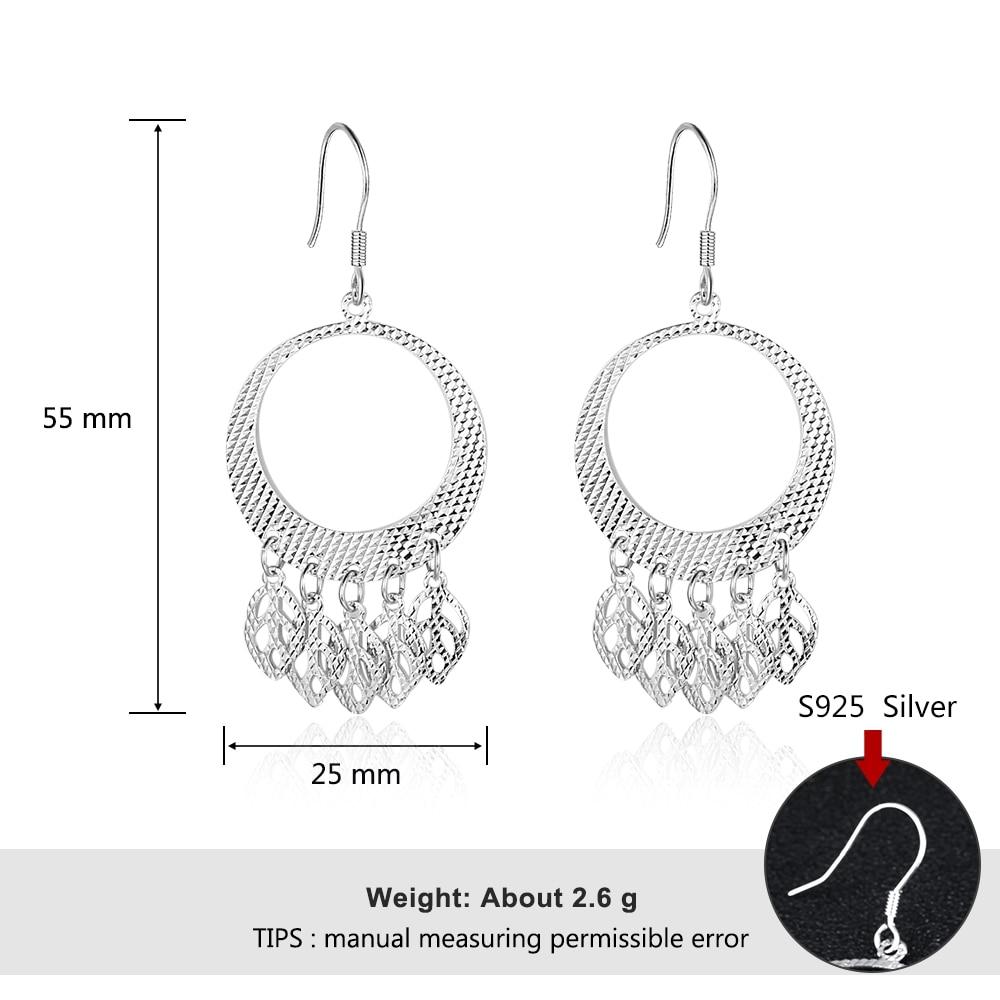 925 Sterling Silver Chandelier Drop Earrings for Women, Trendy Party Fashion Jewelry-Customized Jewel