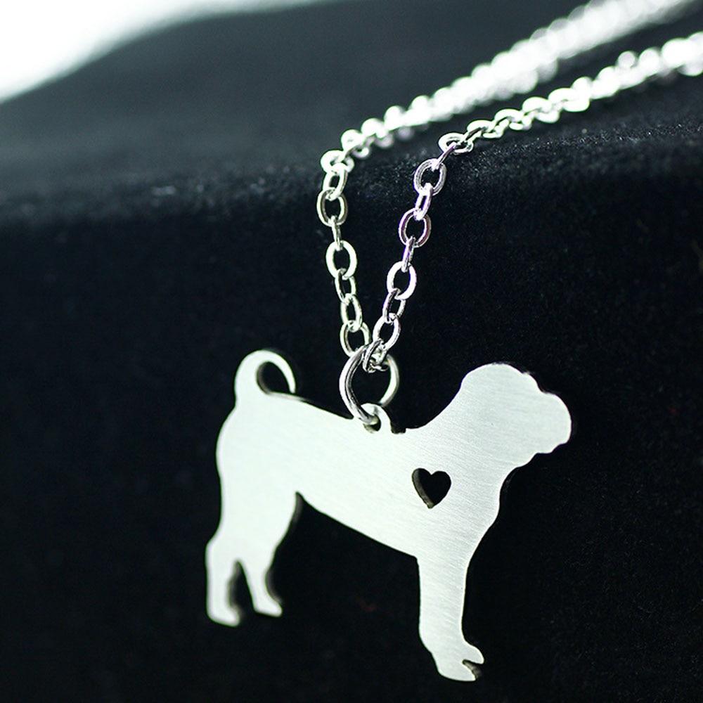 Personalized Stainless Steel Fox Terrier Puppy Pendant Necklace for Women, Christmas Gift for Dog Lovers-Customized Jewel