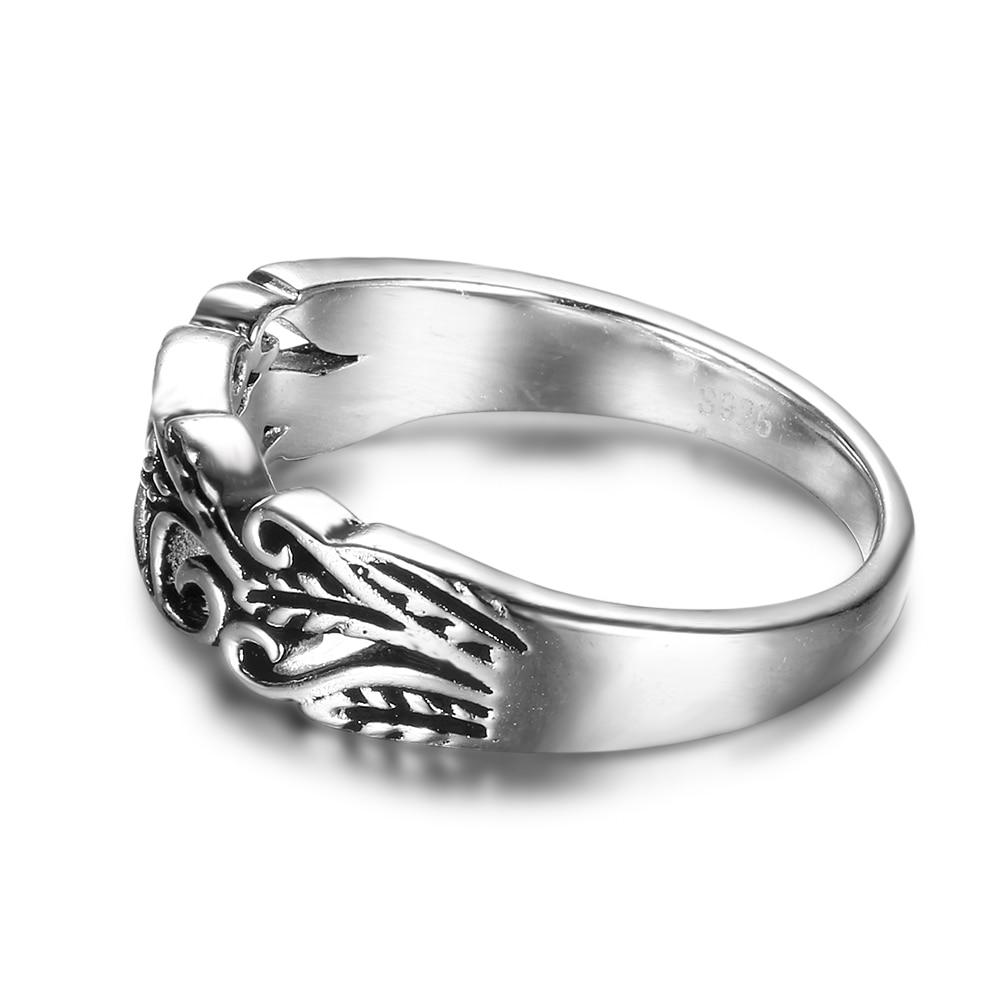 925 Sterling Silver Punk Style Hollow Out Ring, Fashion Jewelry Gift for Women-Customized Jewel