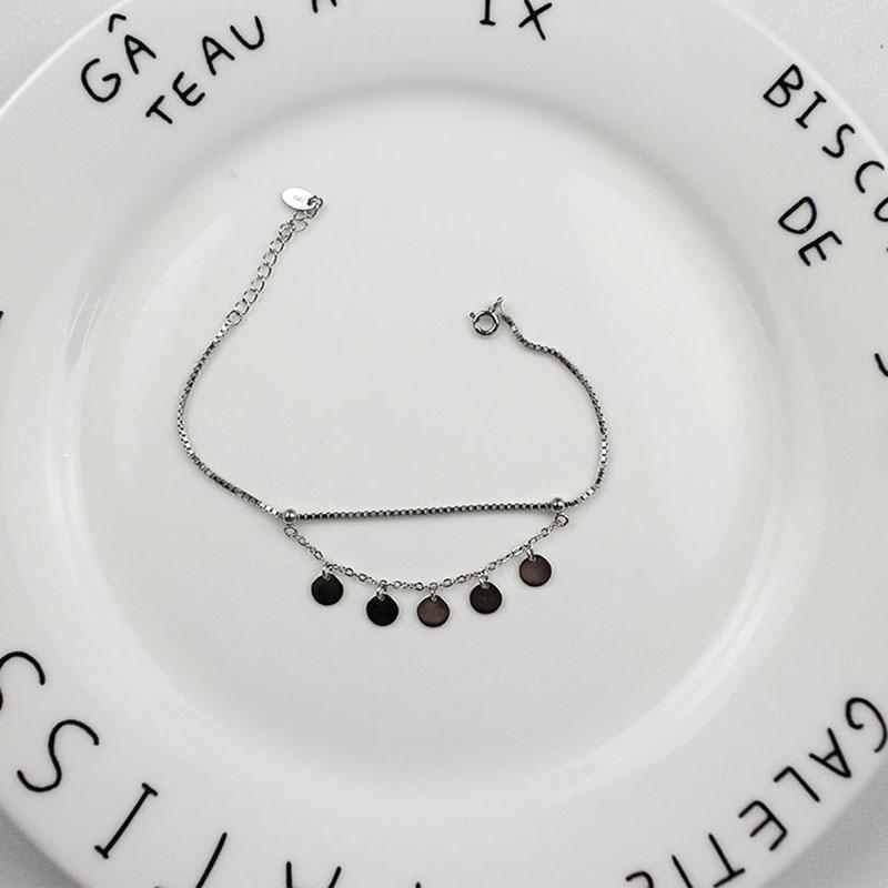 Romantic 925 Sterling Silver Bracelets For Women Trendy Romantic Round Adjustable Bracelets & Bangles Jewelry-Customized Jewel