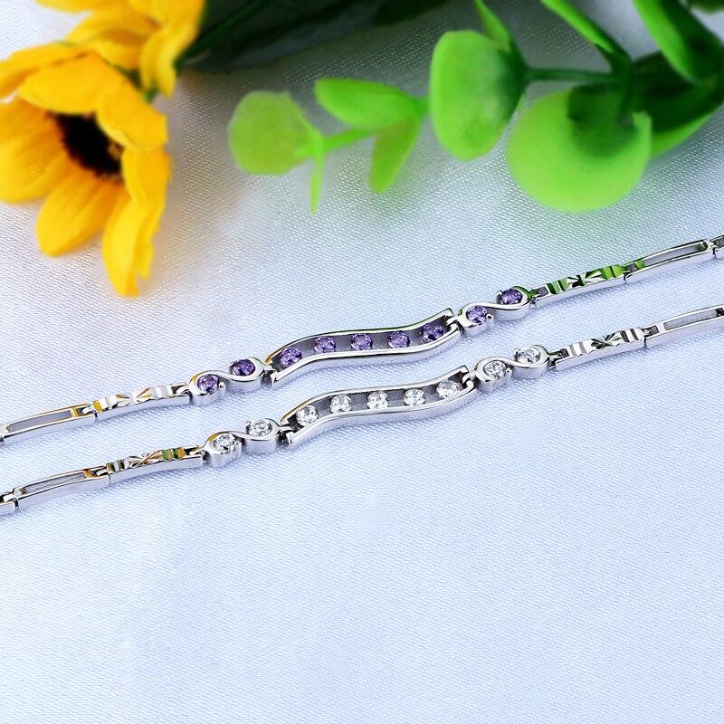 Sterling Silver Geometric Cubic Zirconia Bracelets, Luxurious Wristbands, Cute Jewelry for Women-Customized Jewel