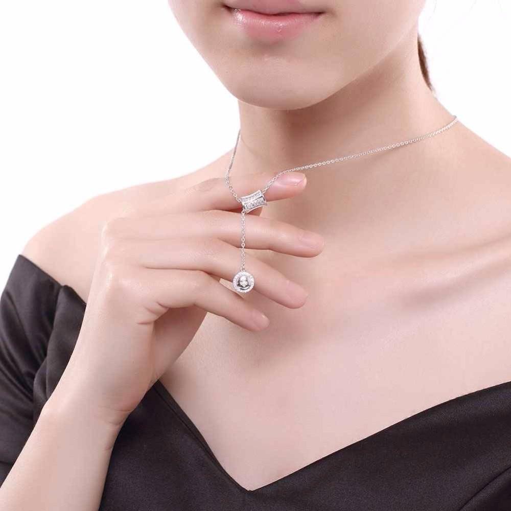 Solid 925 Sterling Silver Necklace Design Wedding Accessories Fashion Jewelry Necklaces & Pendants For Women-Customized Jewel