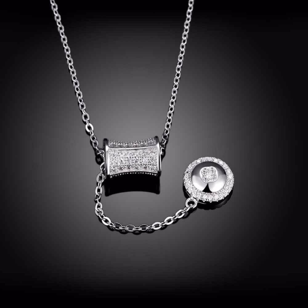 Solid 925 Sterling Silver Necklace Design Wedding Accessories Fashion Jewelry Necklaces & Pendants For Women-Customized Jewel