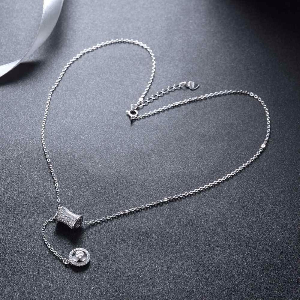 Solid 925 Sterling Silver Necklace Design Wedding Accessories Fashion Jewelry Necklaces & Pendants For Women-Customized Jewel