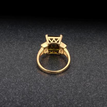 Broadside Square 14mm Gold Color Rings Fashion Jewelry Gift for Women-Customized Jewel