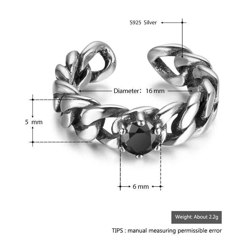 Genuine 925 Sterling Silver Round Party Ring with Cubic Zirconia – Trendy Jewelry for Women-Customized Jewel