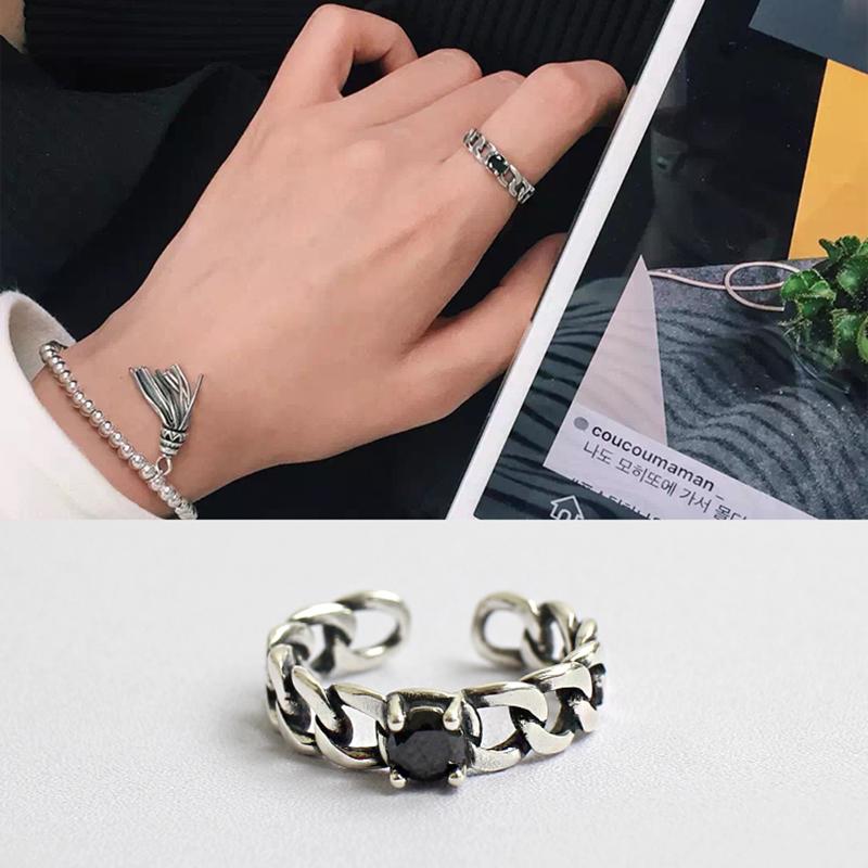 Genuine 925 Sterling Silver Round Party Ring with Cubic Zirconia – Trendy Jewelry for Women-Customized Jewel