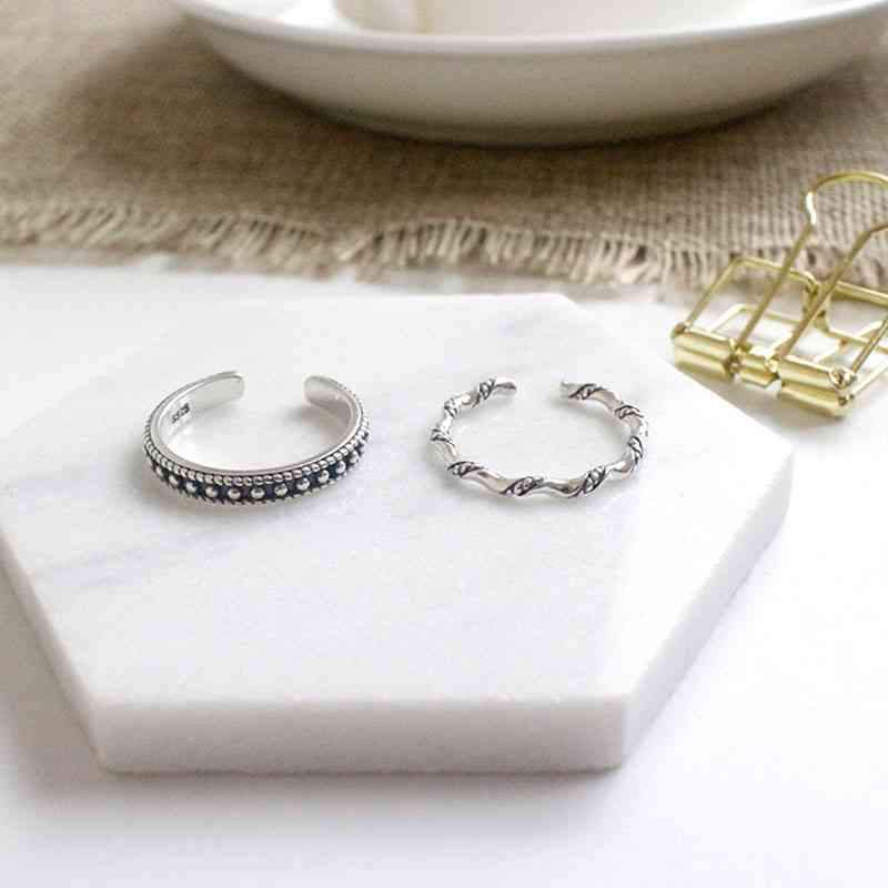 925 Sterling Silver Adjustable Rings for Women – Trendy Fashion Jewelry – Christmas Gift-Customized Jewel