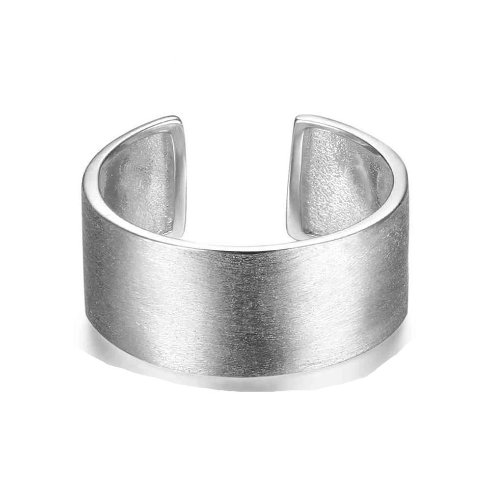 9mm 925 Sterling Silver Open Adjustable Ring, Unisex Fashion Jewelry Gift-Customized Jewel