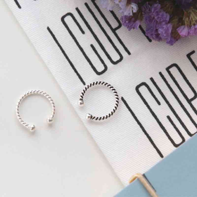 Trendy Real 925 Sterling Silver Open Adjustable Rope Rings for Women –Romantic Jewelry Gift-Customized Jewel