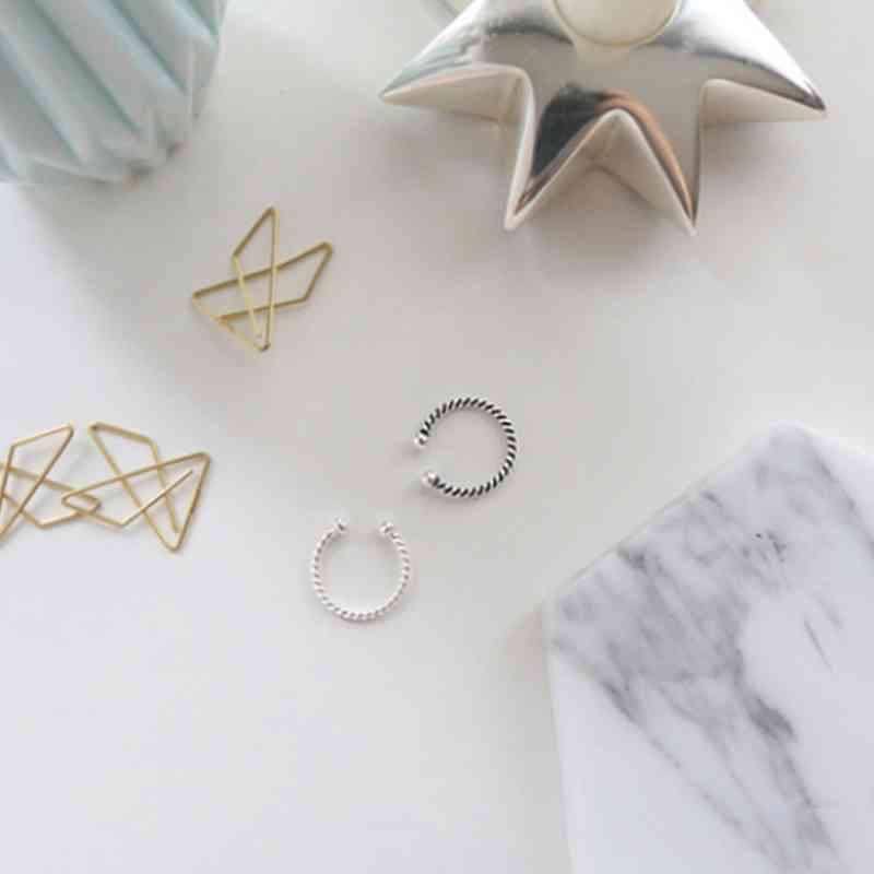 Trendy Real 925 Sterling Silver Open Adjustable Rope Rings for Women –Romantic Jewelry Gift-Customized Jewel