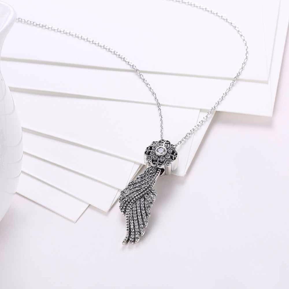 Luxurious 925 Sterling Silver Necklace with CZ Stones, Ethnic Women’s Jewelry for Wedding, Fashion Pendant for Ladies-Customized Jewel