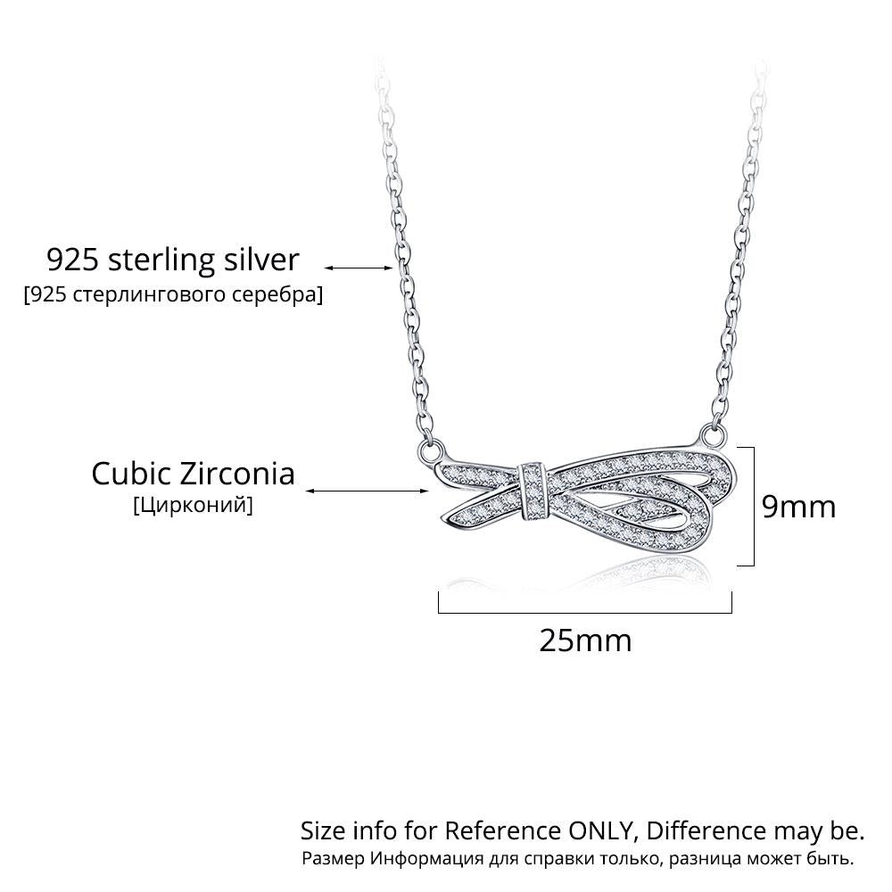 Women’s 925 Sterling Silver Romantic Pendant Necklace with Cubic Zirconia Stones, Trendy Fashion Jewelry for Ladies-Customized Jewel