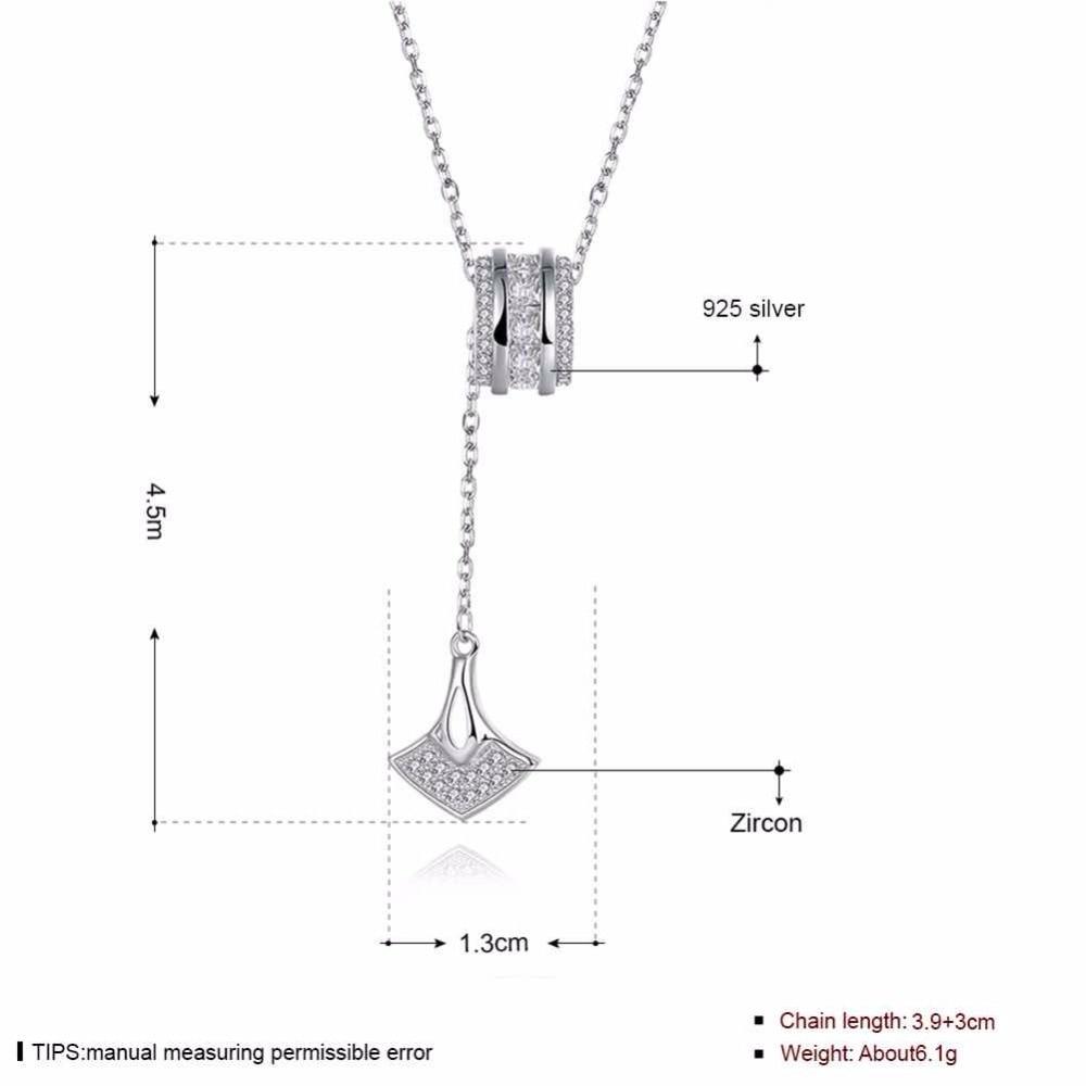 Solid 925 Sterling Silver Pendant Necklace Accessories Design Fashion Party Necklaces & Pendants For Women-Customized Jewel