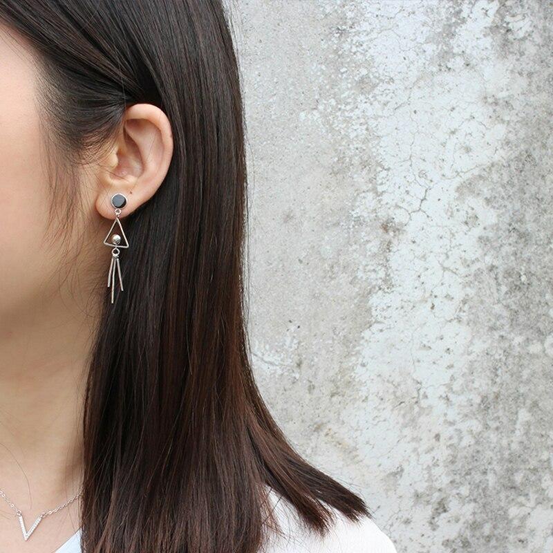 925 Sterling Silver Drop Earrings For Women Silver Colour High Quality Unique Earrings-Customized Jewel