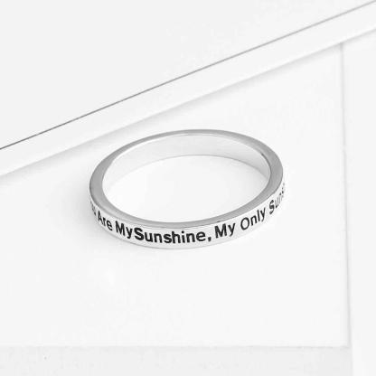 You Are My Sunshine New 925 Sterling Sliver Rings for Women Fairy&Romantic Style Jewelry High Quality Gift-Customized Jewel