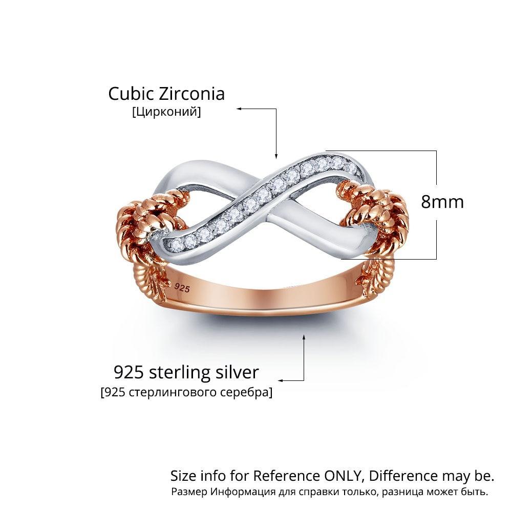 Sterling Silver Infinity Love Promise Valentine's Day Engraved Gift For Her-Customized Jewel