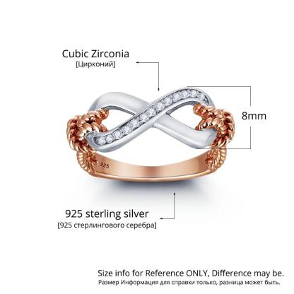 Sterling Silver Infinity Love Promise Valentine's Day Engraved Gift For Her-Customized Jewel