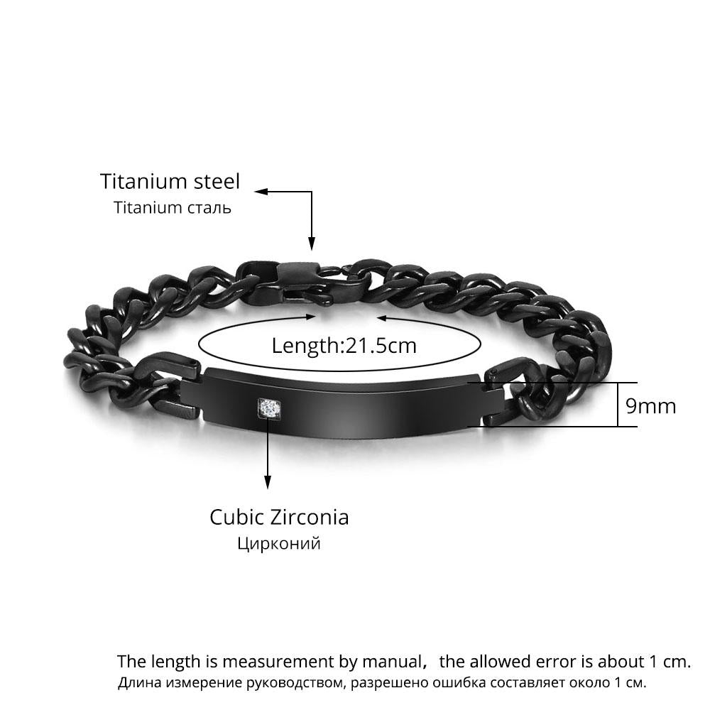 Personalized Titanium Steel Fashion Bracelets for Men with Name Engrave Option, Gift Bangles for Dad-Customized Jewel