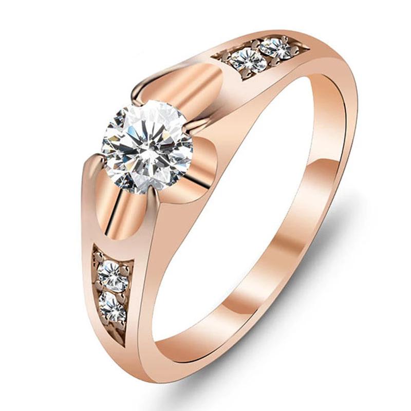 Rose Gold Color Copper Polish Rings for Women – Antique Fashion Accessories – Best Wedding Brand Jewelry-Customized Jewel