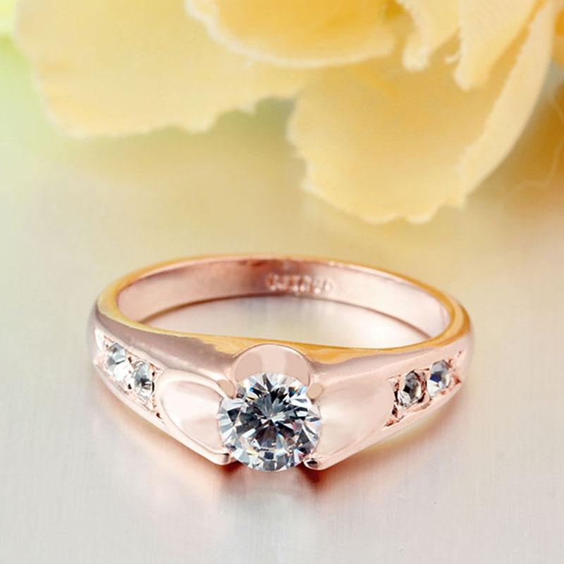 Rose Gold Color Copper Polish Rings for Women – Antique Fashion Accessories – Best Wedding Brand Jewelry-Customized Jewel