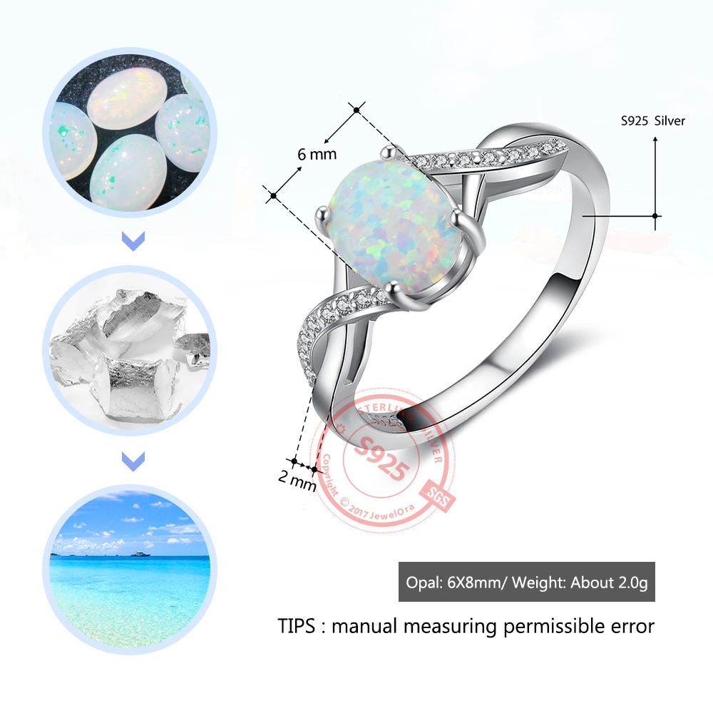 8mm Oval Cream Opal Stone Finger Ring Genuine 925 Sterling Silver Rings For Women Fashion Wedding Jewelry-Customized Jewel