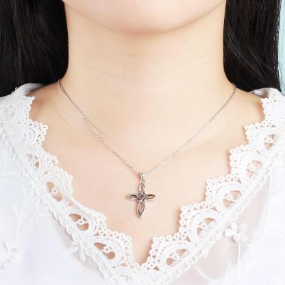 Cross Pattern Vintage Pendant Necklace Jewelry-Customized Jewel