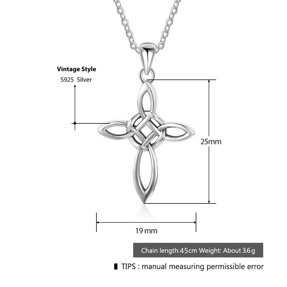 Cross Pattern Vintage Pendant Necklace Jewelry-Customized Jewel